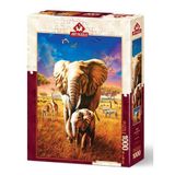 Spor35 5204 Art Puzzle, Anne Fil 1000 Parça Puzzle Kız Erkek Çocuk Oyuncak Eğitici Oyuncaklar