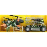 Spor35 Buggy ve Helikopterli Askeri Oyun Seti Kız Erkek Çocuk Oyuncak Eğitici Oyuncaklar