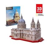 Spor35 CUB DS0991 National Geographic 107 Parça 3D Puzzle Aziz Paul Katedrali Kız Erkek Çocuk Oyuncak Eğiti