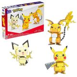 Spor35 GYH06 MEGA Pokemon - Pikachu Dönüşüm 3lüsü 621 parça Kız Erkek Çocuk Oyuncak Eğitici Oyuncaklar