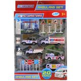 Spor35 Kamyonlu Metal Ambulans Seti Jp9105 Kız Erkek Çocuk Oyuncak Eğitici Oyuncaklar