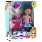 Spor35 Lovely Mini Bebek Pembe Sepetli Evcil Hayvanlı Oyun Seti Kız Erkek Çocuk Oyuncak Eğitici Oyuncaklar