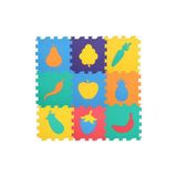 Spor35 Toru Yer Matı Meyve Sebze 9adet Ebat 33x33cm - Kalınlık 0.75cm Kız Erkek Çocuk Oyuncak Eğitici Oyunc