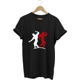 Sporcu Fitness Baskılı Gymregular Fit %100 Pamuk Bisiklet Yaka Premium Tişört - 3XL - Siyah