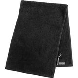 Sporcu Havlusu, Pamuklu, Ter Emici Spor Havlusu - Siyah - 30 x 90 cm