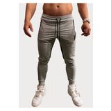 Sporcum Gri Pamuklu Slim Fit Dar Kalıp Manşet Paça Cepli Erkek Jogger Eşofman Altı – Comfort Serisi