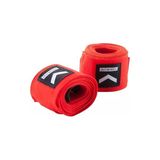 SPORIO Boks Bandajı 3,5 Metre 180 Inch Boks, Kick-Box ve Muay Thai Bandajı Beyaz - Kırmızı