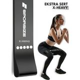 Sporsize %100 Lateks Direnç Bandı – Evde Spor Pilates Fitness – Bacak Kalça Squat Antrenmanı Loop Bant - Ekstra Sert