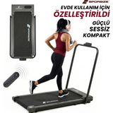 Sporsize 2 Hp Katlanabilir Yürüyüş ve Koşu Bandı – Sessiz Motor, Uzaktan Kumanda, LED Ekran – Ev & Ofis Spor Aleti Walkingpad