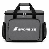 Sporsize 40 L Termal Soğutucu Buzluk Çantası, Kamp Piknik Plaj ve Seyahat İçin (Gri)