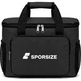 Sporsize 40 Litre Termal Soğutucu Çanta Kamp Piknik Plaj Buzluk Çantası - Siyah