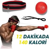 Sporsize Boks Refleks Topu Seti – Kafa Bandı ve Refleks Topu ile Koordinasyon ve Hız Antrenmanı - Siyah - 1
