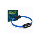 Sporsize Pilates Çemberi 35 cm, Konforlu Pedli Direnç Halkası, İç Bacak Kalça Karın Kol ve Göğüs Egzersiz Aleti, Evde Pilates ve Tüm Vücut Antrenmanı (Mavi, 35 Cm)