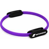 Sporsize Pilates Çemberi 35 cm Pedli Direnç Halkası Iç Bacak Kalça Karın Egzersiz Aleti - Mor