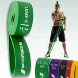 Sporsize Profesyonel Direnç Bandı Kas Geliştirme Lastiği Fitness Pilates Cross Training Bant Yoga Push Up Barfiks Bandı - Ekstra Sert (23-56KG)