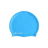 Sporsize Silicone Swimming Cap - Deniz Ve Havuz Silikon Yüzücü Bonesi (Açık Mavi)