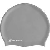 Sporsize Silicone Swimming Cap - Deniz ve Havuz Silikon Yüzücü Bonesi - Gri - Standart
