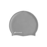 Sporsize Silicone Swimming Cap - Deniz Ve Havuz Silikon Yüzücü Bonesi (Gri)