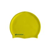 Sporsize Silicone Swimming Cap - Deniz Ve Havuz Silikon Yüzücü Bonesi (Sarı)