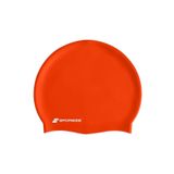 Sporsize Silicone Swimming Cap - Deniz Ve Havuz Silikon Yüzücü Bonesi (Turuncu)