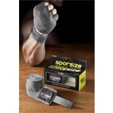 Sporsize Voven Boxing Muay Thai Bandage Blue Boks Bandajı Muay Thai Bandajı El Sargısı Gri 3,5 Metre