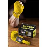 Sporsize Voven Boxing Muay Thai Bandage Blue Boks Bandajı Muay Thai Bandajı El Sargısı Sarı 3,5 Metre
