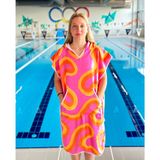 Sporsuit Sorva Unisex Yüzücü Antrenman Havuz Kapüşonlu Arena Yaz Ve Kış Şampiyonaları Için Panço Havlu (XS)