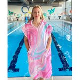 Sporsuit Trevo Unisex Yüzücü Antrenman Havuz Kapüşonlu Arena Yaz Ve Kış Şampiyonaları Için Panço Havlu (XXS)