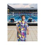 sporsuit Unisex Yüzücü Antrenman Kapüşonlu Panço Havlu, L, MELAS, Çok Renkli, Unisex Yetişkin