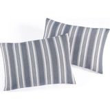 Sport Çizgili 2li Yastık Kılıfı Soft Line Antrasit - 50 x 70 cm