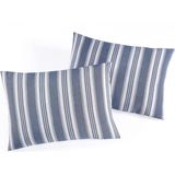 Sport Çizgili 2li Yastık Kılıfı Soft Line Lacivert - 50 x 70 cm