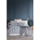 Sport Çizgili Nevresim Takımı Çift Kişilik Soft Line Lacivert - 200 x 220 cm