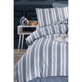 Sport Çizgili Nevresim Takımı Tek Kişilik Juck Lacivert - 200 x 220 cm