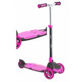 Sportaj Evo 3 Tekerlekli Katlanabilir Illuminate Işıklı Pembe Scooter 5 yaş ve üzeri