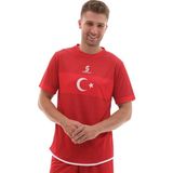 Sportech K0141 Türkiye Milli Takım Forması Tek Üst (TEK KELİME ISİM VE NUMARA YAZILIR) - Kırmızı - 2XL