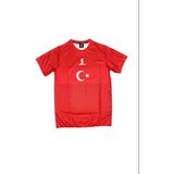 Sportech K0141 Türkiye Milli Takım Forması Tek Üst (TEK KELİME ISİM VE NUMARA YAZILIR) - Kırmızı