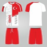 Sportech K0164 Türkiye Milli Takım Forması Kırmızı (Isim Yazılır) - 2XL - Beyaz - Kırmızı