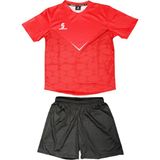 Sportech Kırmızı-Siyah Forma Takımı K0146 (TEK KELİME ISİM VE NUMARA YAZILIR) - XL