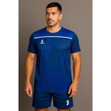 Sportech Mavi-Beyaz Forma Takımı K0135 Kişiye Özel İsim ve Numara Yazdırma Seçeneği - Mavi - Beyaz - XL