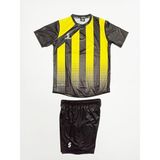 Sportech Sarı-Siyah Forma Takımı K0132 (TEK KELİME ISİM VE NUMARA YAZILIR) - Sarı - Siyah - XL