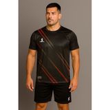 Sportech Siyah Forma Takımı K0137 Kişiye Özel İsim ve Numara Yazdırma Seçeneği ile - 2XL