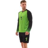 Sportech Yeşil Şortu Sünger Destekli Kaleci Forma Takımı R0124 - 164 cm - Yeşil - Siyah