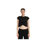 Sportive 25KK1032-SYH Siyah Marana Cropped Top Kadın Günlük Stil T-Shirt