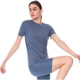 Sportive 712107-LCV Spo-Assymetric Tee Kadın Lacivert Günlük Stil Tişört