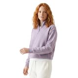 Sportive Cleo Zip Neck Kadın Lila Günlük Stil Sweatshirt 26YK0006-LIL