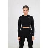Sportonex SO22F005 Siyah Seamless Kadın Crop