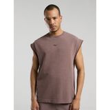 Sportoonline Everlast Bronx 1910 Oversize Yıkamalı Kahverengi Kolsuz Erkek Sweatshirt