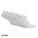 Sportoonline Fresh N-Twist Premium Bambu ve Pamuklu Günlük Spor Çorap Beyaz 5 Çift - Kraft Kutu 35/38
