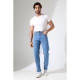 sports here Erkek Kaliteli Esnek Likralı Denim Kumaş Regular Kalıp Pantolon