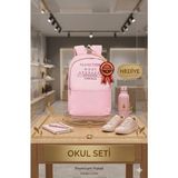 Sports Lumberjack Sırt Çantası - Suluk&Matara Hediye - 6GA-Pembe